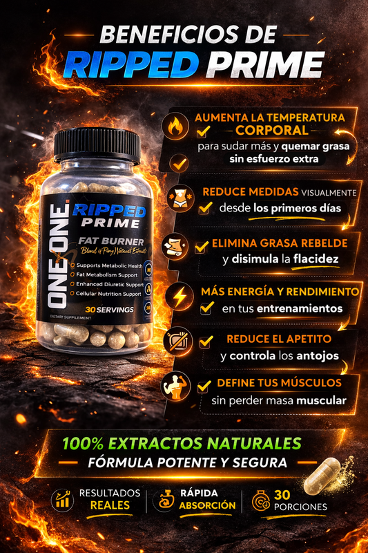 Ripped Prime – Quema grasa rápido sin perder músculo